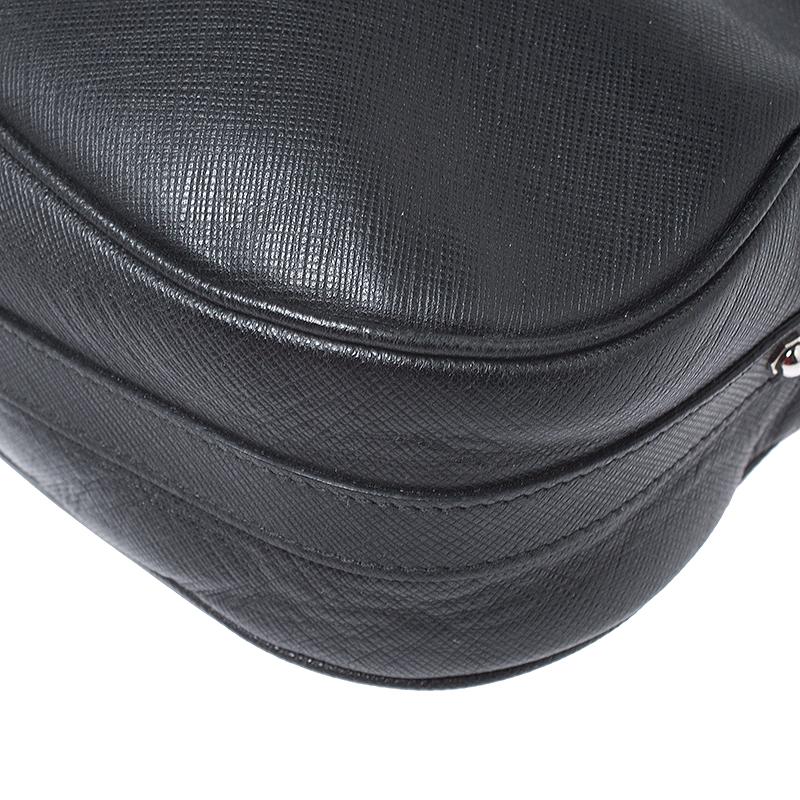 Salvatore Ferragamo Black Leather Hobo 4