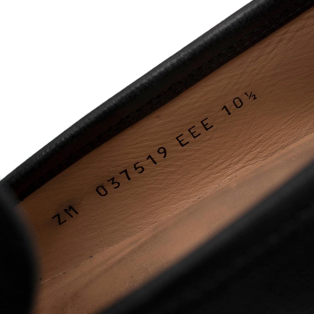 Salvatore Ferragamo Black Leather Horsebit Loafers - Size EU 44.5 For Sale 1