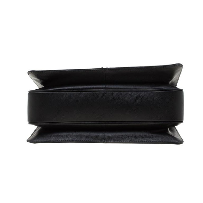 Salvatore Ferragamo Black Leather Kelly Top Handle Bag For Sale at 1stDibs