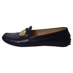 Used Salvatore Ferragamo Black Leather Loafers / 6.5