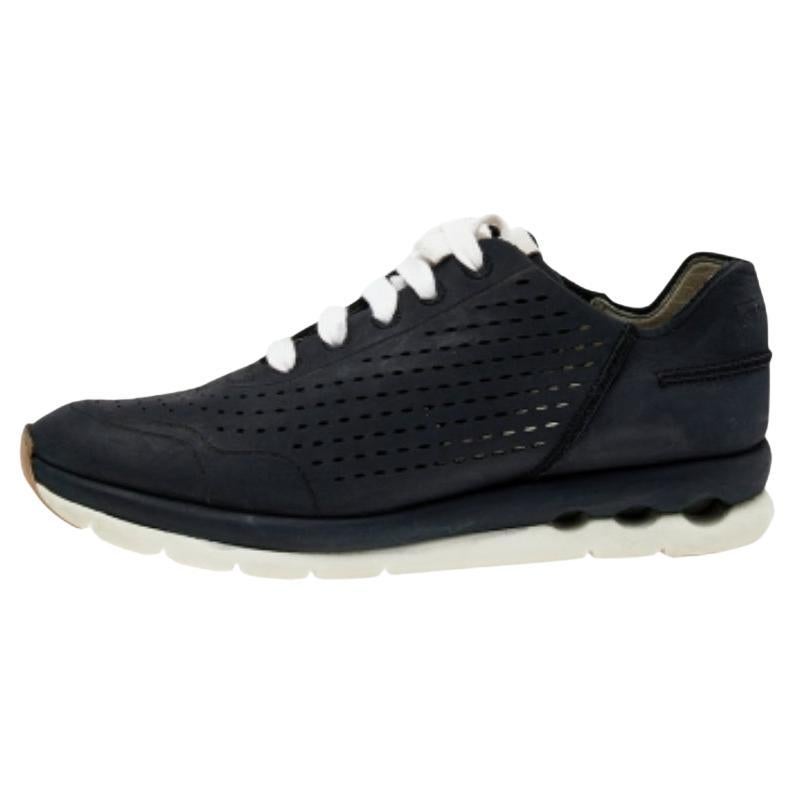 Salvatore Ferragamo - Baskets basses en cuir noir - Taille 38