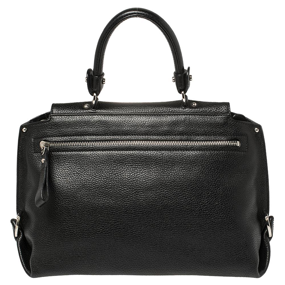 Carry this gorgeous Salvatore Ferragamo creation wherever you go and make people drool. Meticulously crafted from leather, this satchel has been styled with a top handle and a nylon interior to hold all your necessities.

Includes: Original Dustbag
