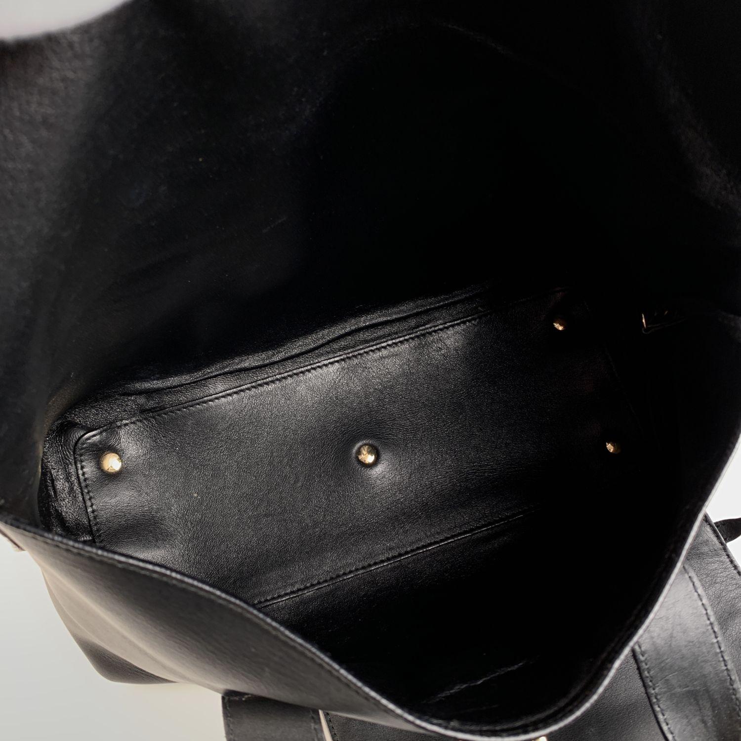 Salvatore Ferragamo Black Leather Medium Sookie Tote Bag 4