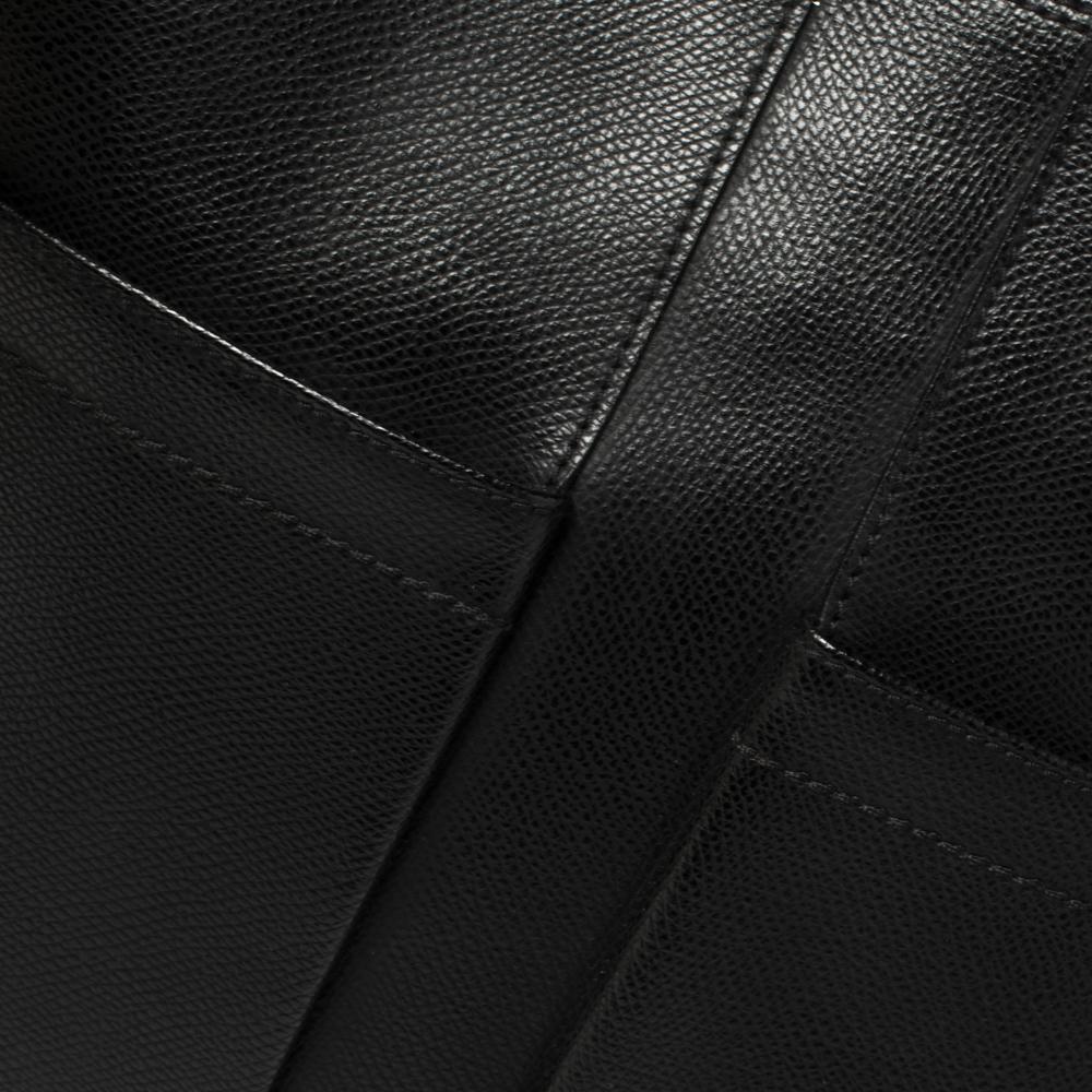 Salvatore Ferragamo Black Leather Messenger Bag 3
