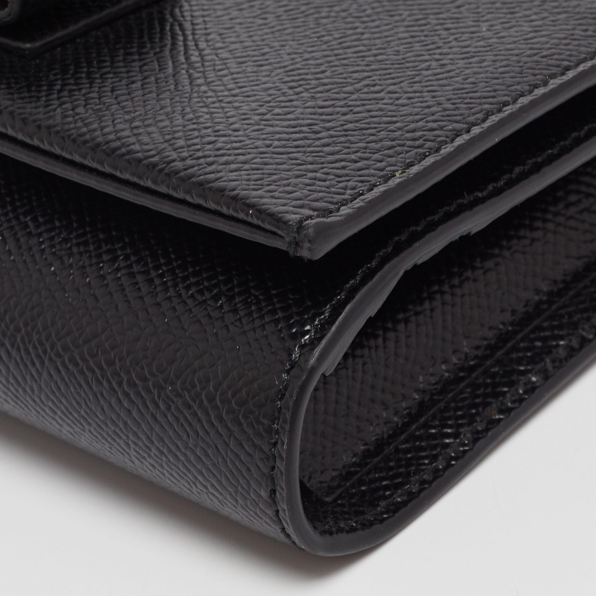  Salvatore Ferragamo Black Leather Mini Vara Bow Clutch Bag 6
