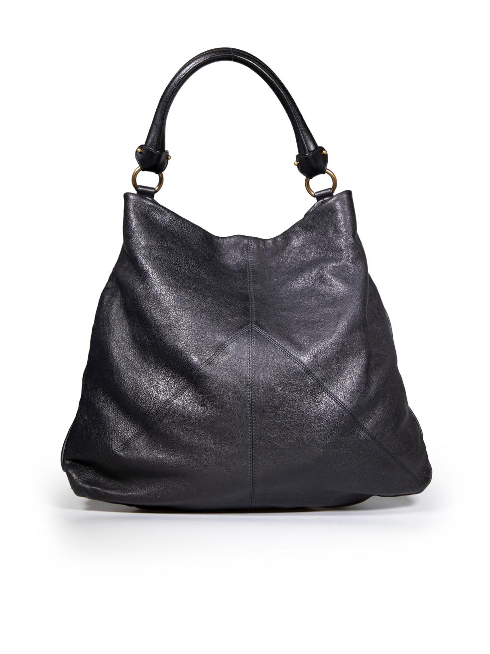 Salvatore Ferragamo Black Leather Miss Vara Hobo Bag In Good Condition For Sale In London, GB