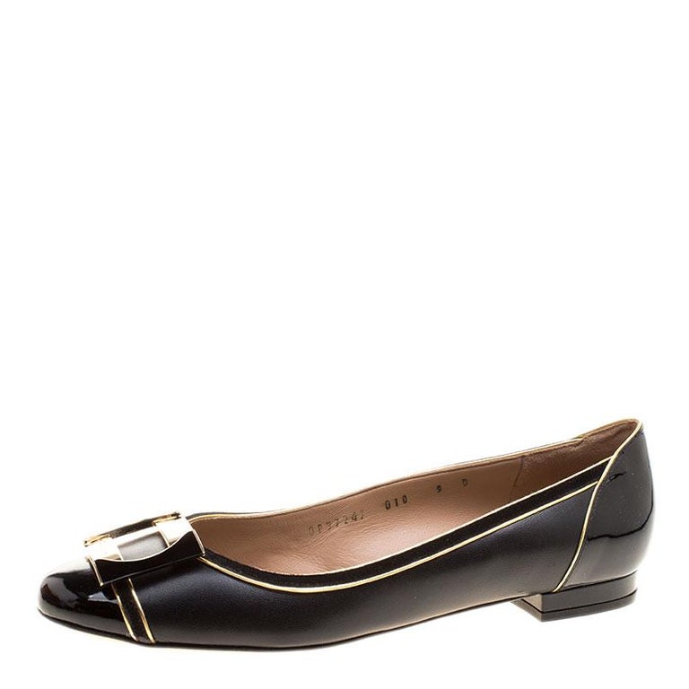 salvatore ferragamo wedge ballerina flats