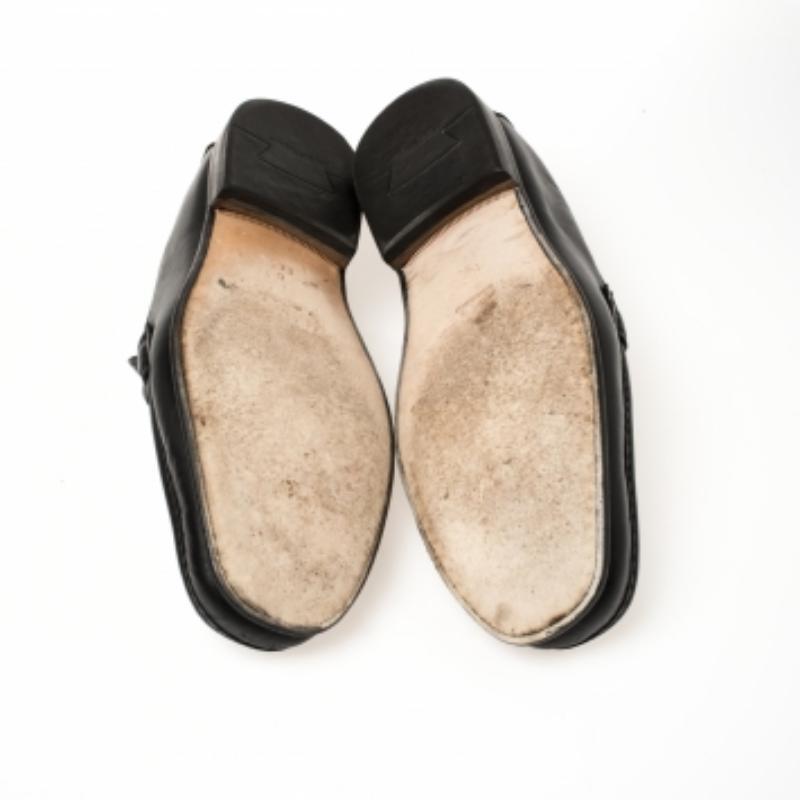 Salvatore Ferragamo Black Leather Parigi Loafers Size 40 For Sale 4