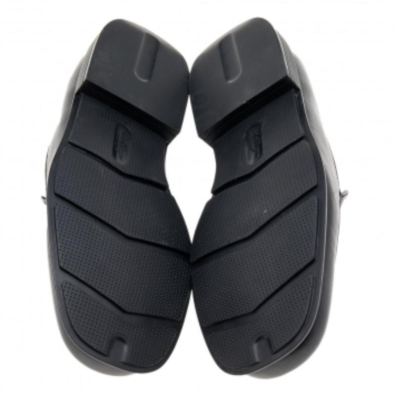 Salvatore Ferragamo Black Leather Slip On Penny Loafers Size 41 For Sale 3