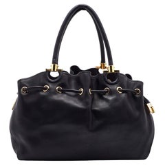 Salvatore Ferragamo - Fourre-tout Sonia en cuir noir