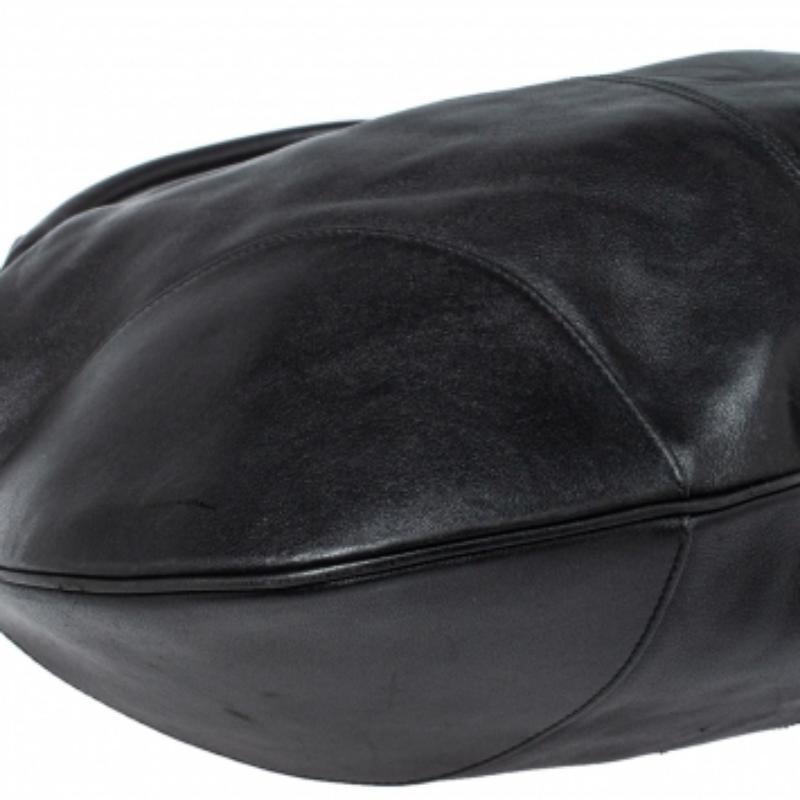 Women's Salvatore Ferragamo Black Leather Tote For Sale