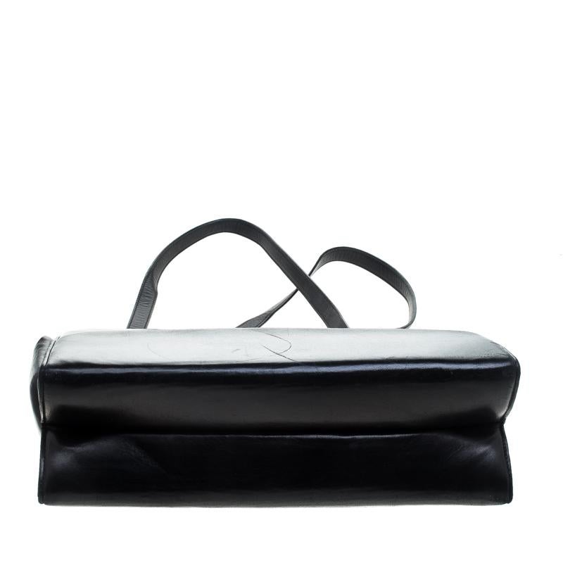 Salvatore Ferragamo Black Leather Tote 2