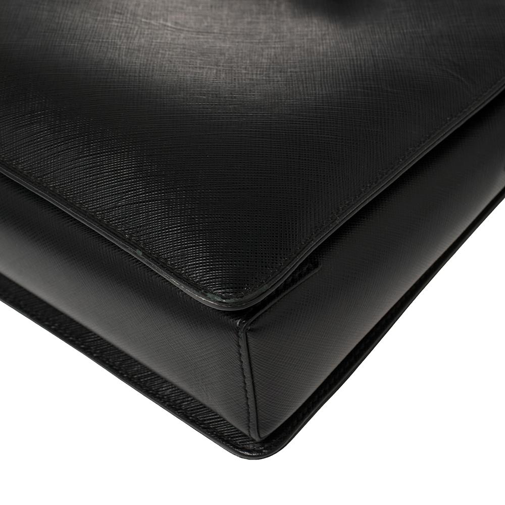 Salvatore Ferragamo Schwarz Leder Tracy Umhängetasche 2