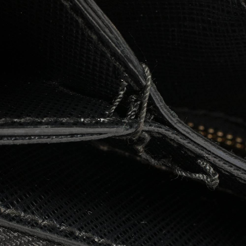 Salvatore Ferragamo Schwarz Leder Tracy Umhängetasche 4