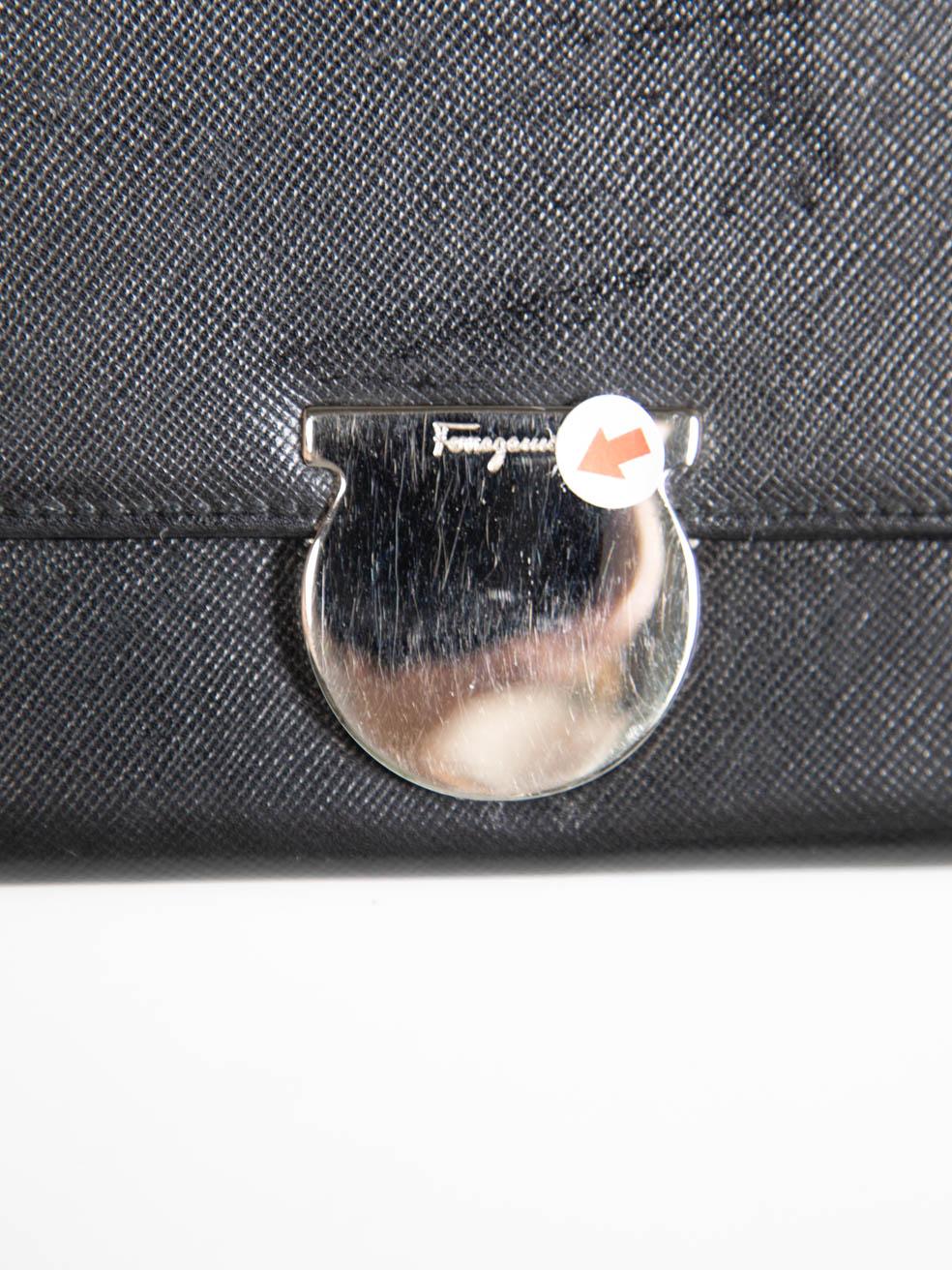 Salvatore Ferragamo Black Leather Wallet 4