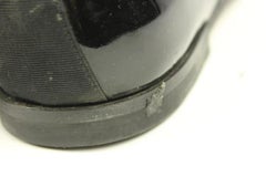 Salvatore Ferragamo Black Men's Patent Leather Rogan Oxfords Sfjy2 Formal Shoes