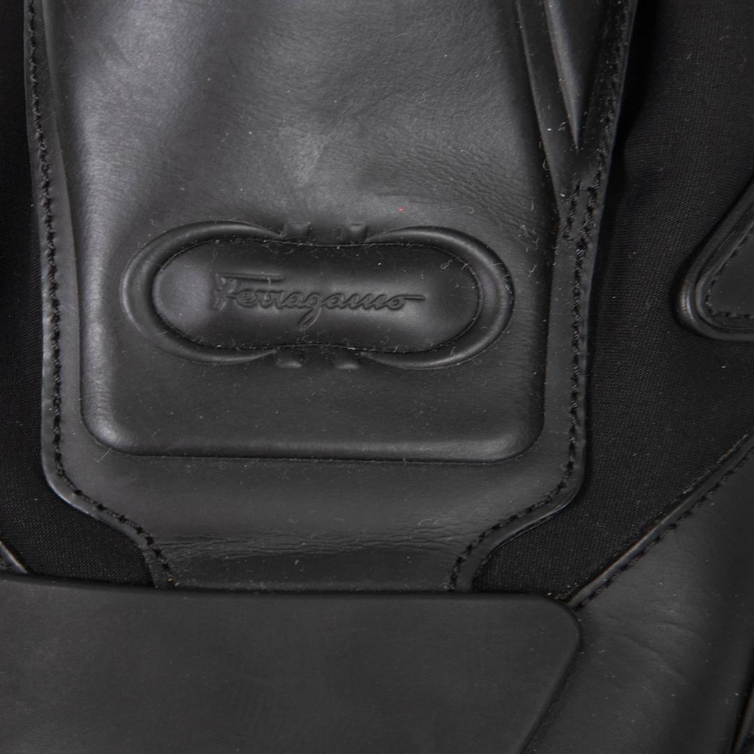 Salvatore Ferragamo Schwarz Nil Slip On Turnschuhe Größe IT 40.5 im Angebot 1