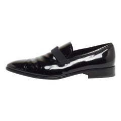 Salvatore Ferragamo Antoane Loafers Schwarzes Lackleder Antoane Loafers Größe 46