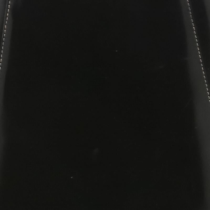 Salvatore Ferragamo Black Patent Leather Backpack 3