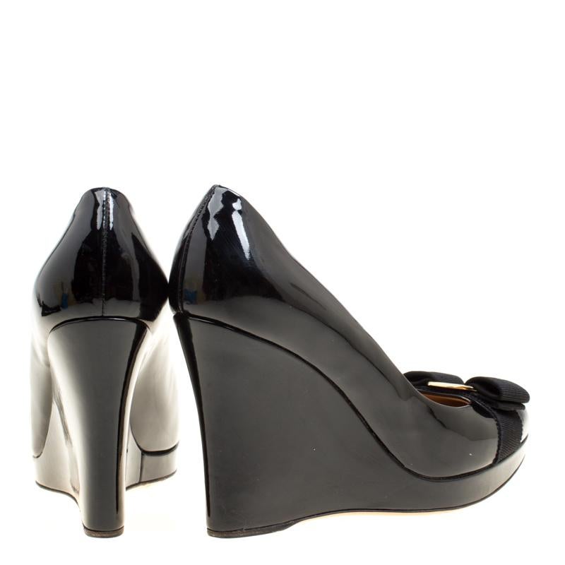ferragamo platform pump