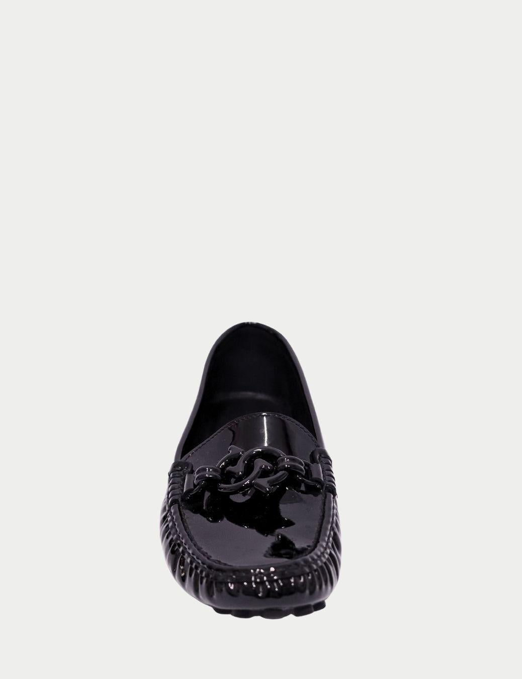 Nero Salvatore Ferragamo Mocassini Vara in vernice nera - EU 36.5 in vendita
