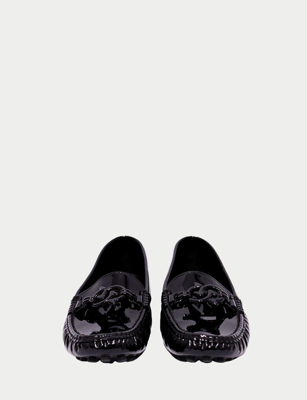 Salvatore Ferragamo Mocassini Vara in vernice nera - EU 36.5 in vendita 1
