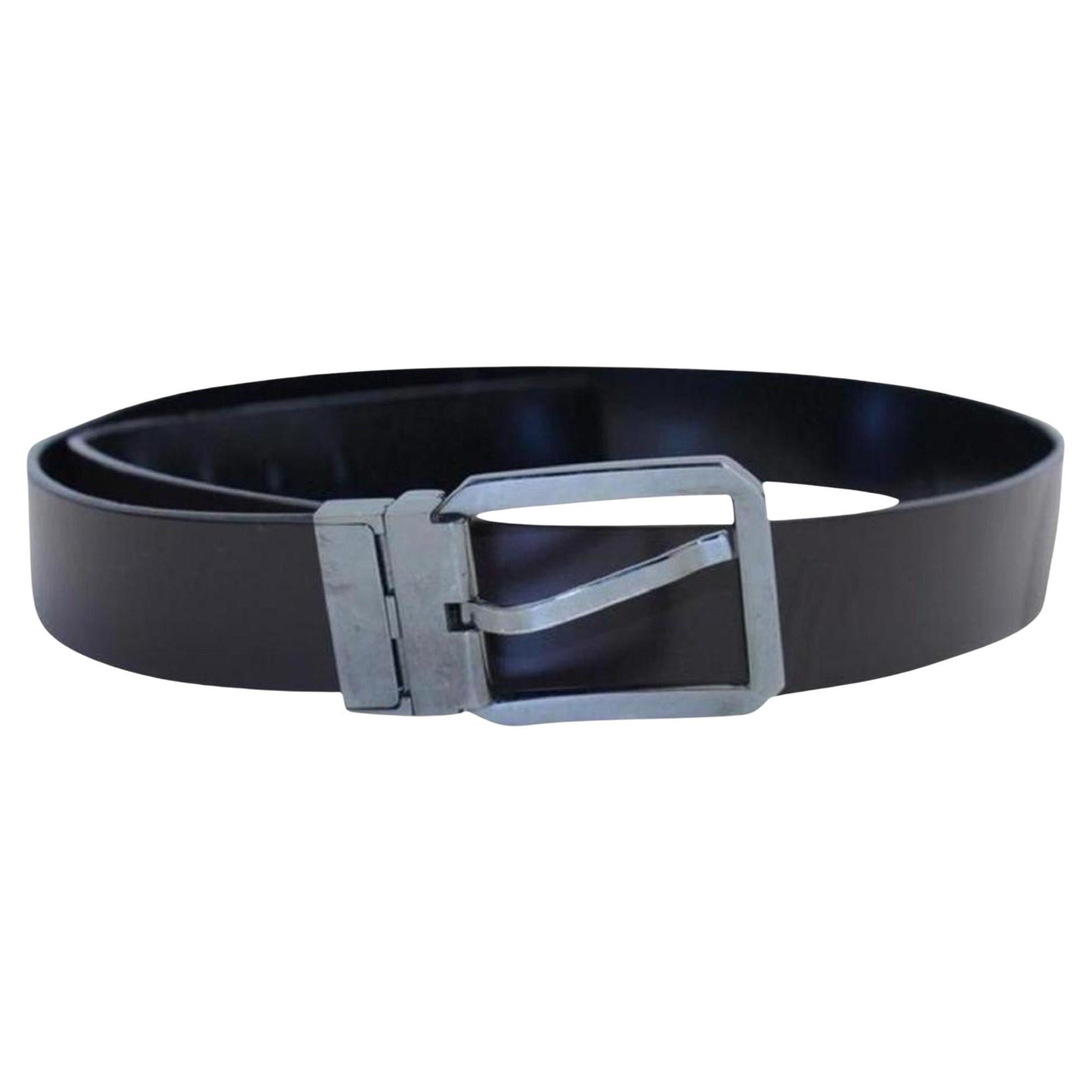 Salvatore Ferragamo Black Sftl01 Belt For Sale