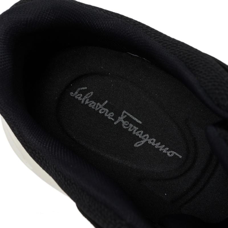 Salvatore Ferragamo Black Suede And Mesh Skylar Sneakers Size 44 2