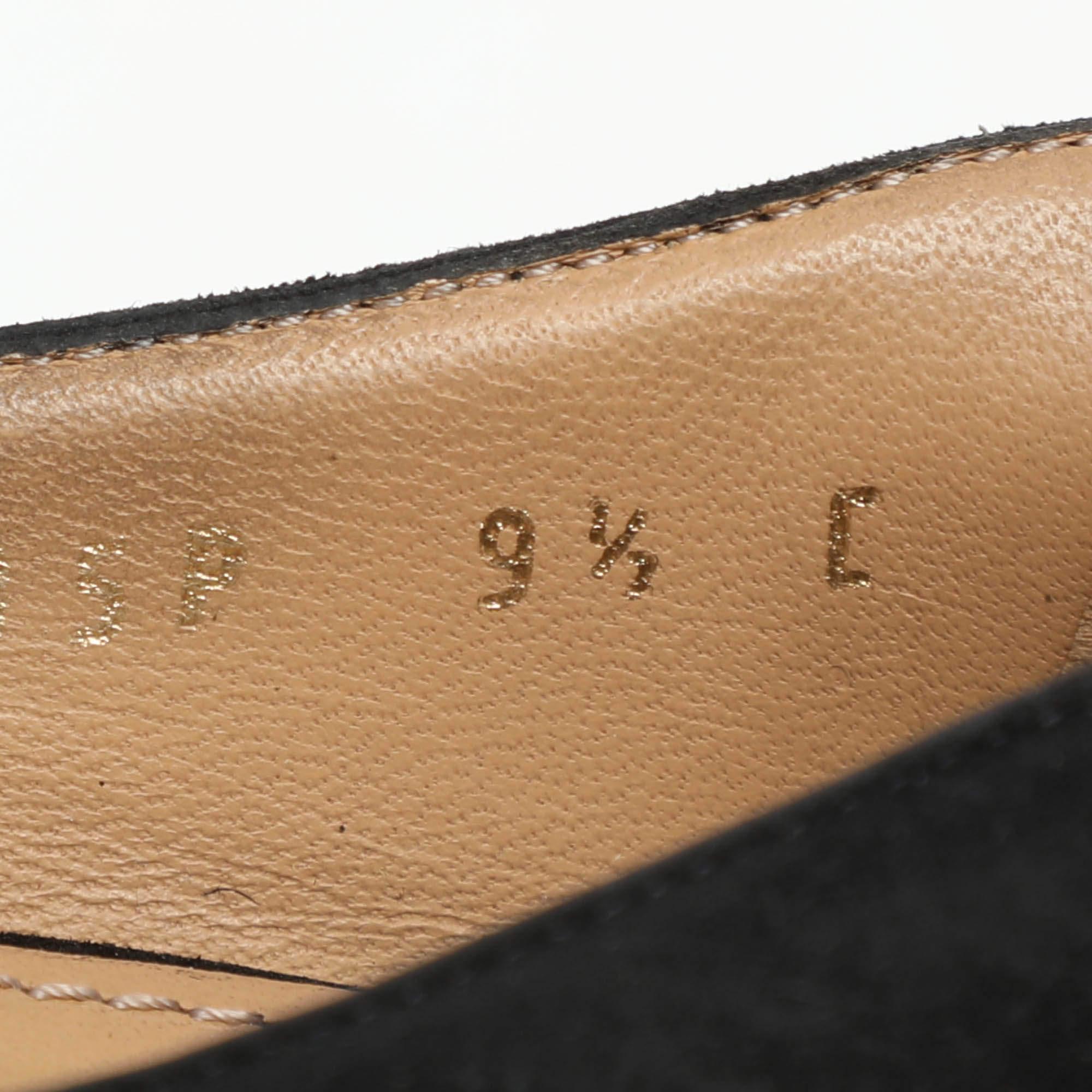 Salvatore Ferragamo Pumps Rosella in pelle scamosciata nera misura 40 in vendita 3