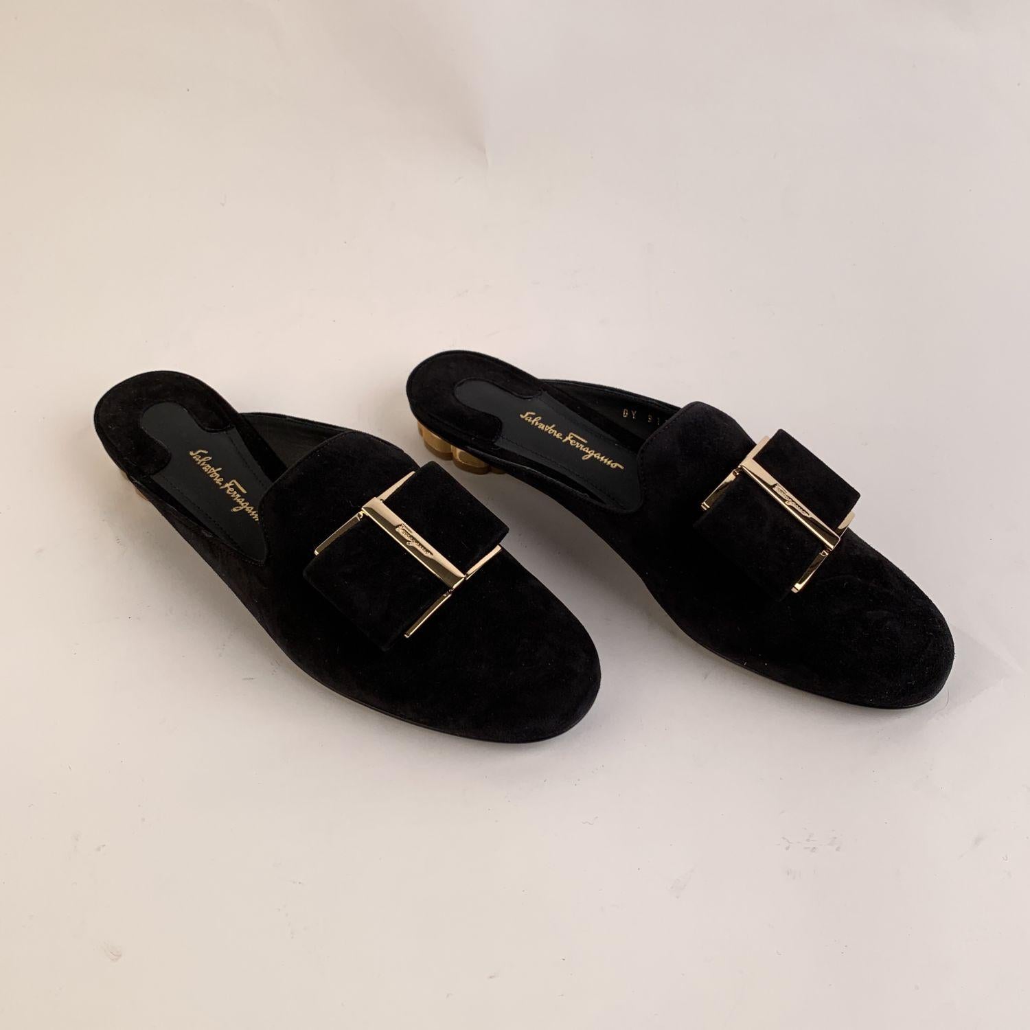 ferragamo mules black