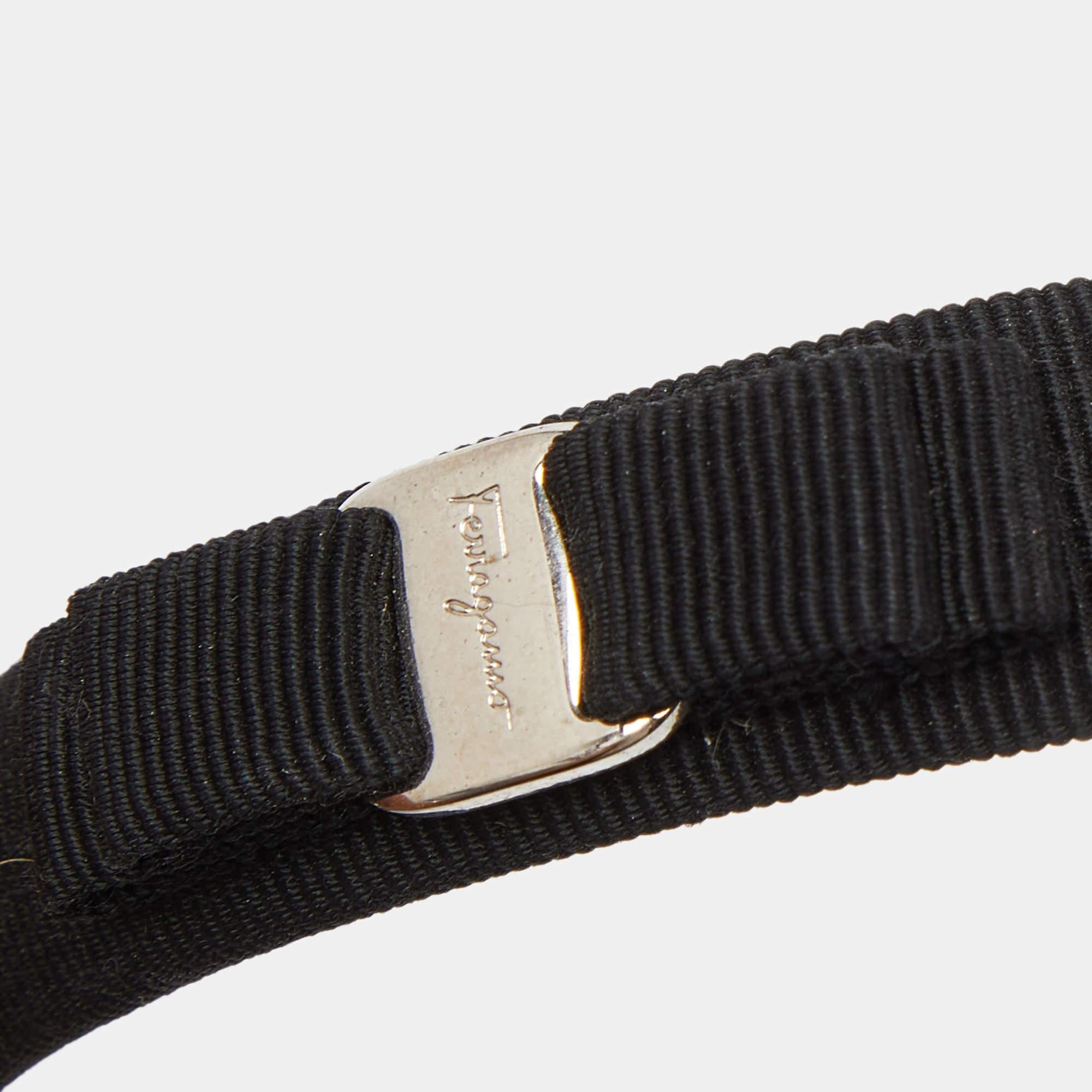 Women's Salvatore Ferragamo Black Vara Bow Headband