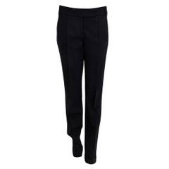 SALVATORE FERRAGAMO - Pantalon de tailleur en laine noire 44 L