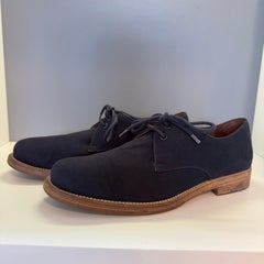 Salvatore Ferragamo Blue Derby Man Shoe 8.5 (IT 42.5)