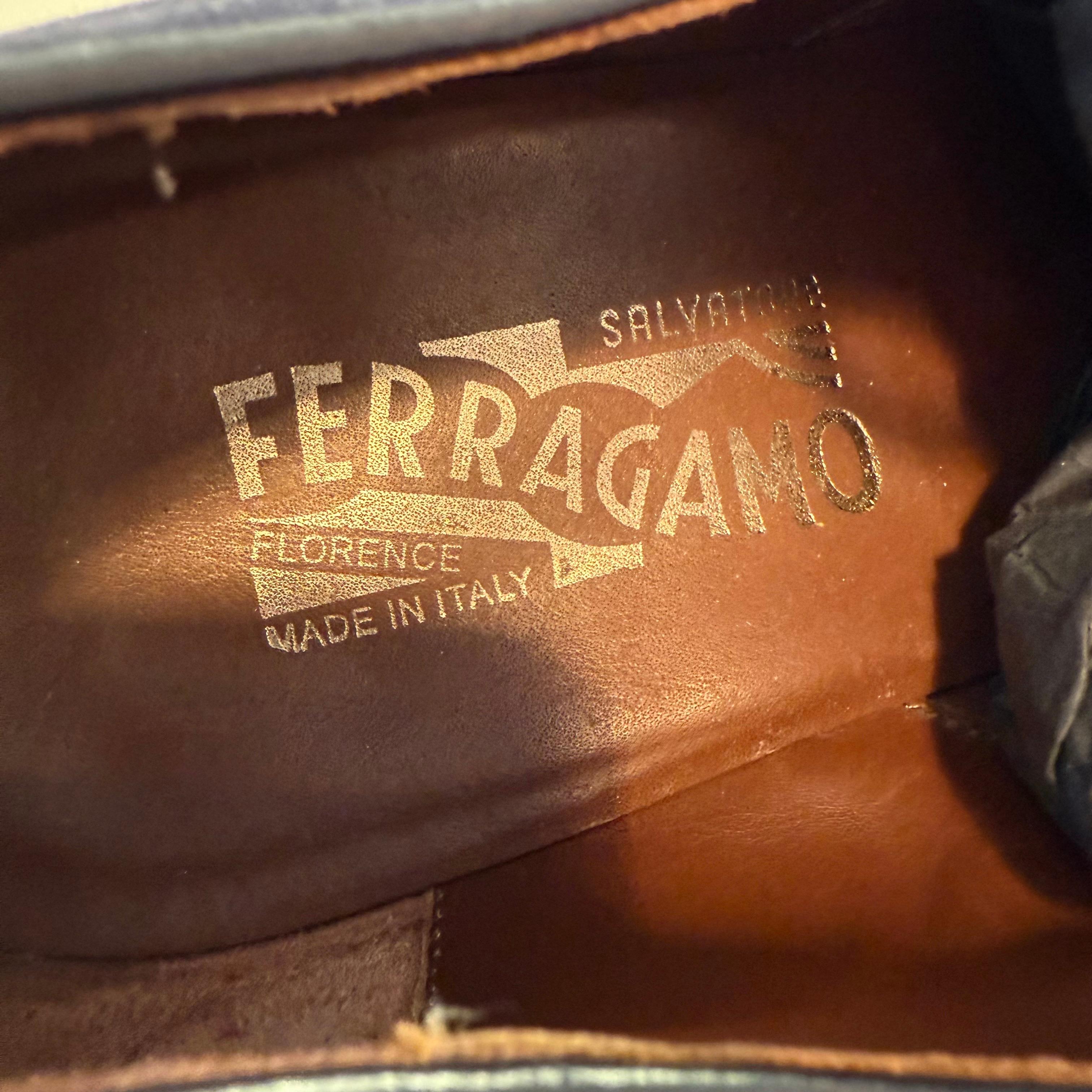 Salvatore Ferragamo Zapato Derby Azul Hombre 8.5 (IT 42.5) en venta 1