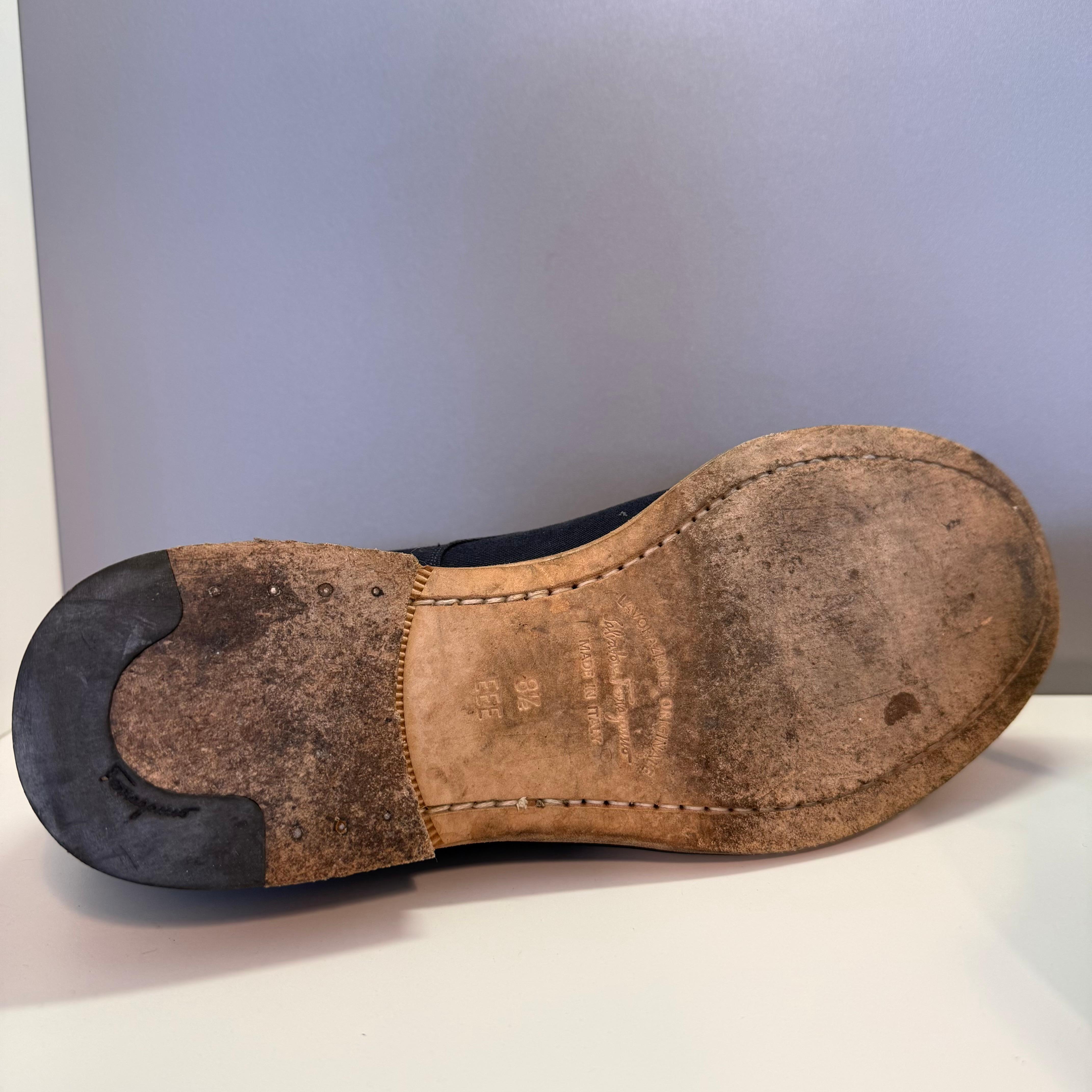 Salvatore Ferragamo Zapato Derby Azul Hombre 8.5 (IT 42.5) en venta 2