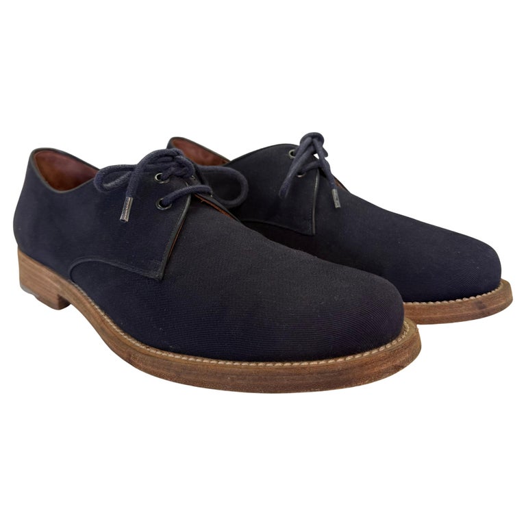Salvatore Ferragamo Blue Derby Man Shoe 8.5 (IT 42.5) For Sale at 1stDibs Salvatore Ferragamo Blue Derby Man Shoe 8.5 (IT 42.5) For Sale at 1stDibs