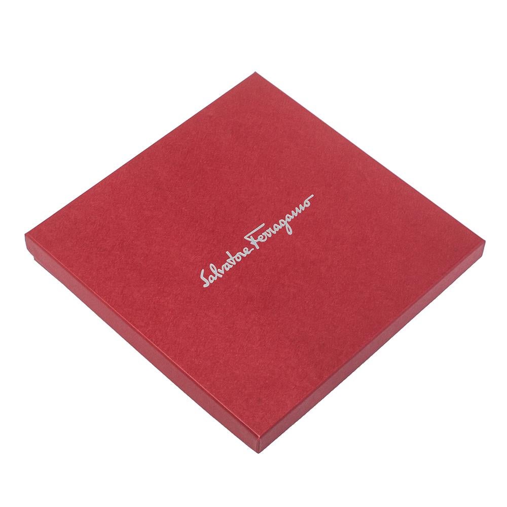 Salvatore Ferragamo Blue Logo Embroidered Cashmere Scarf In Excellent Condition In Dubai, Al Qouz 2