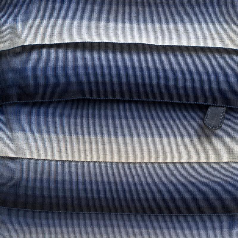 Women's Salvatore Ferragamo Blue Ombre Canvas Shoulder Bag