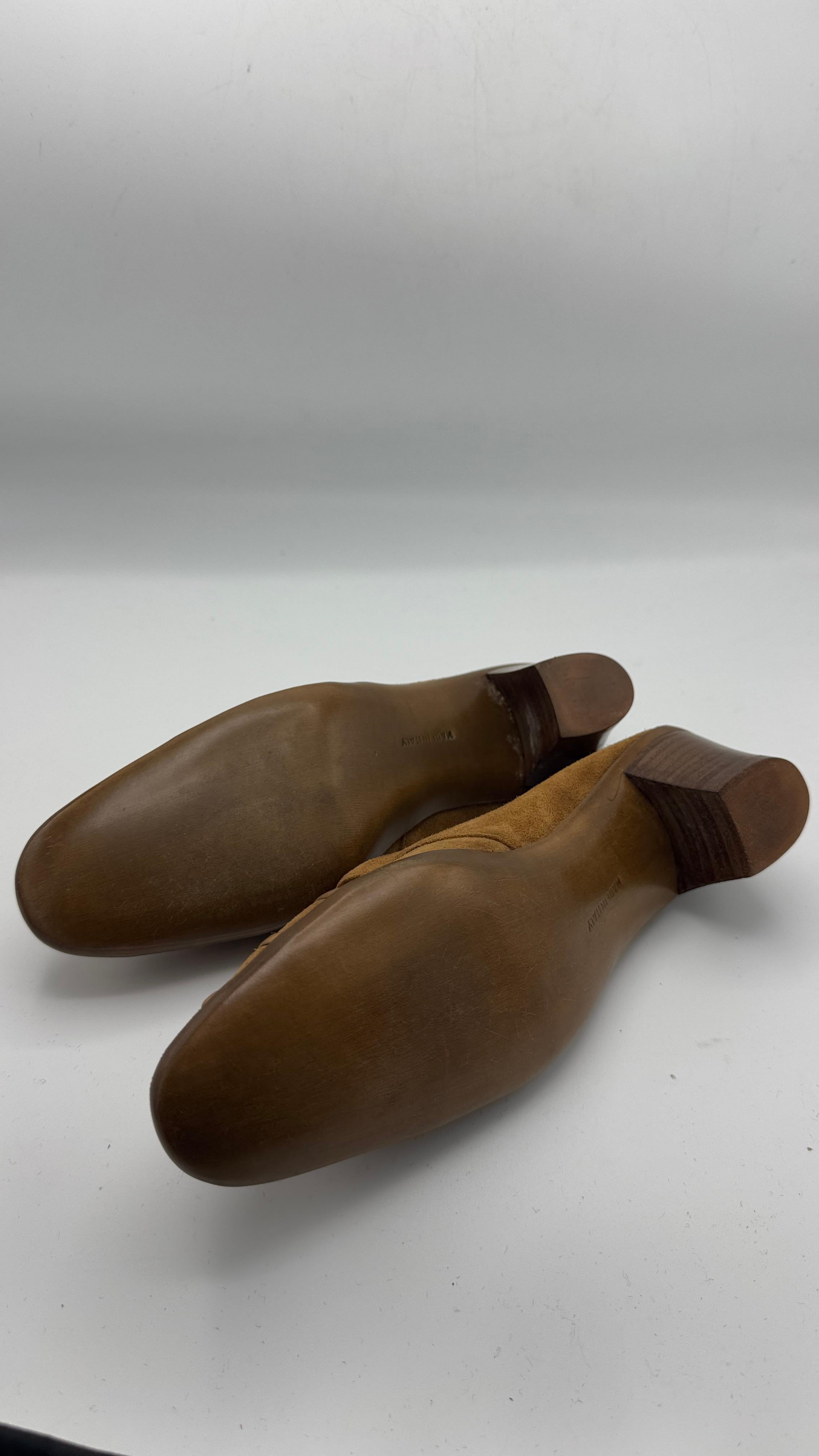 Salvatore Ferragamo Boutique Suede Mary Jane Pumps with Box en vente 8