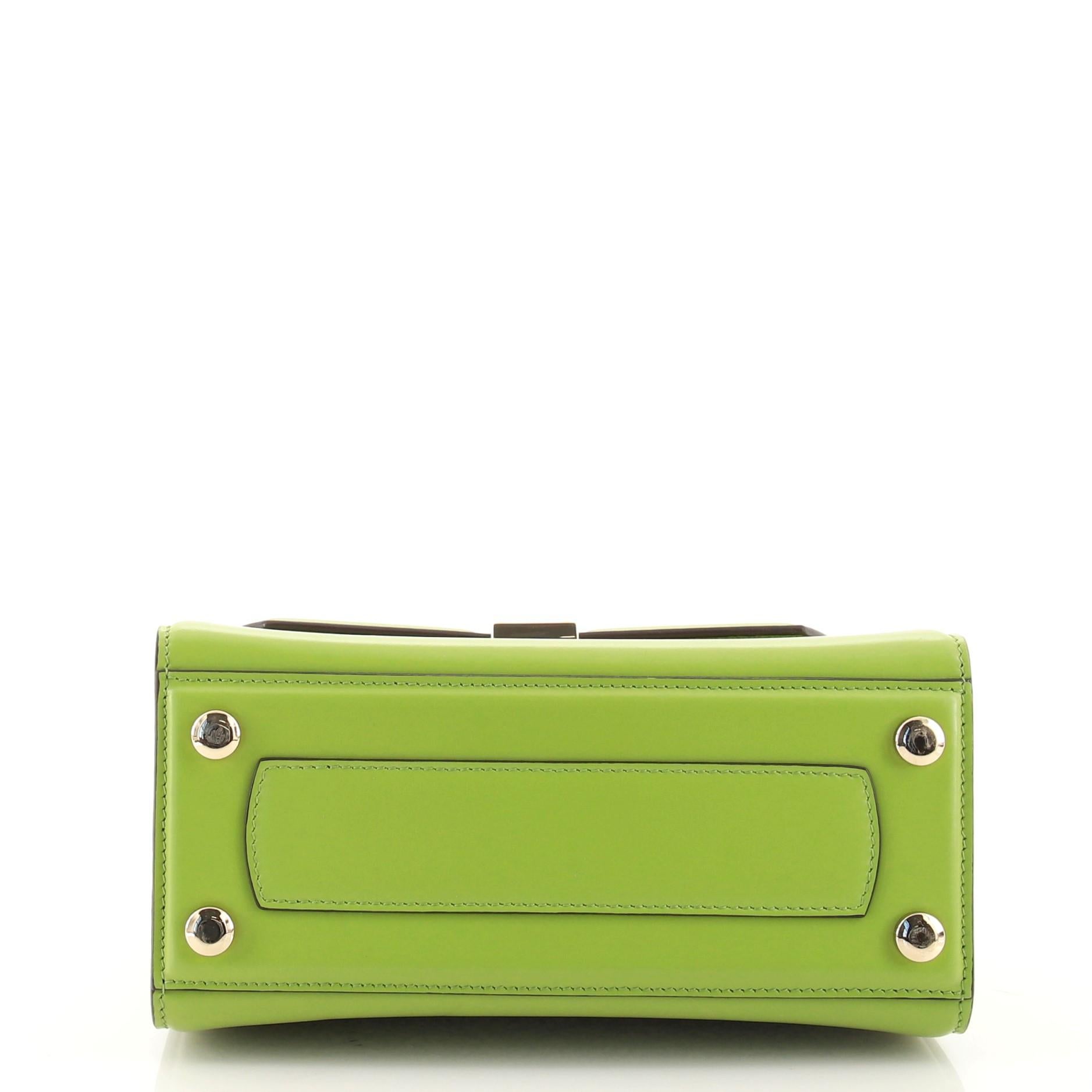 Salvatore Ferragamo Boxyz Top Handle Bag Leather Medium In Good Condition In NY, NY