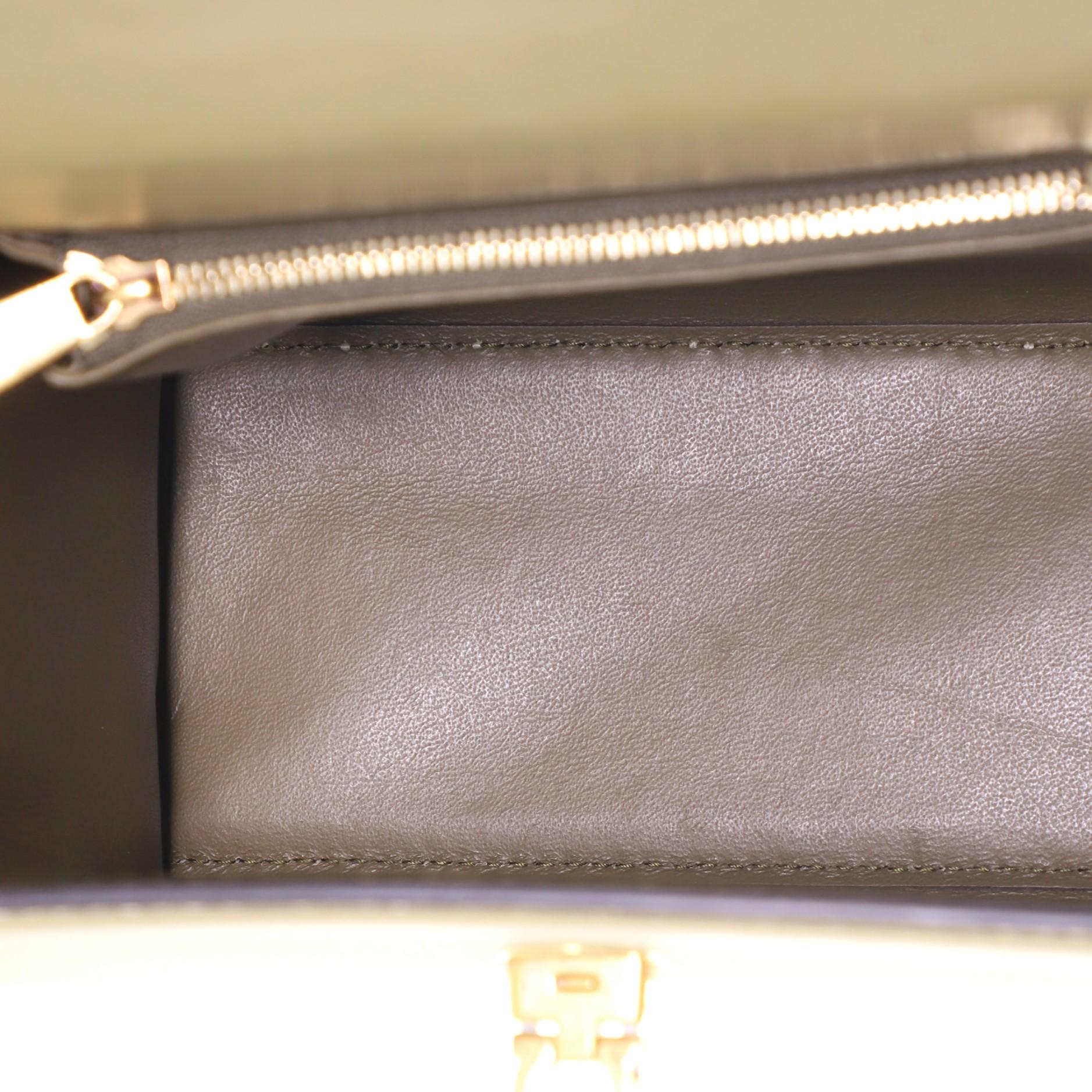 Brown Salvatore Ferragamo Boxyz Top Handle Bag Leather Medium