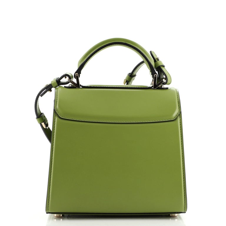 Salvatore Ferragamo Boxyz Top Handle Bag Leather Small at 1stDibs