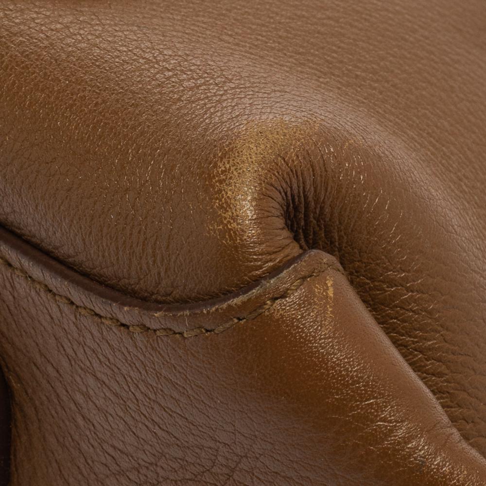 Salvatore Ferragamo Brown Leather and Suede Shoulder Bag 7