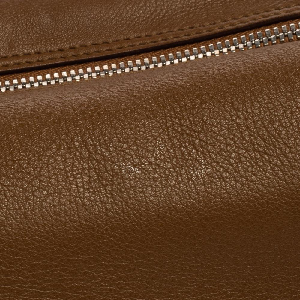 Salvatore Ferragamo Brown Leather and Suede Shoulder Bag 6