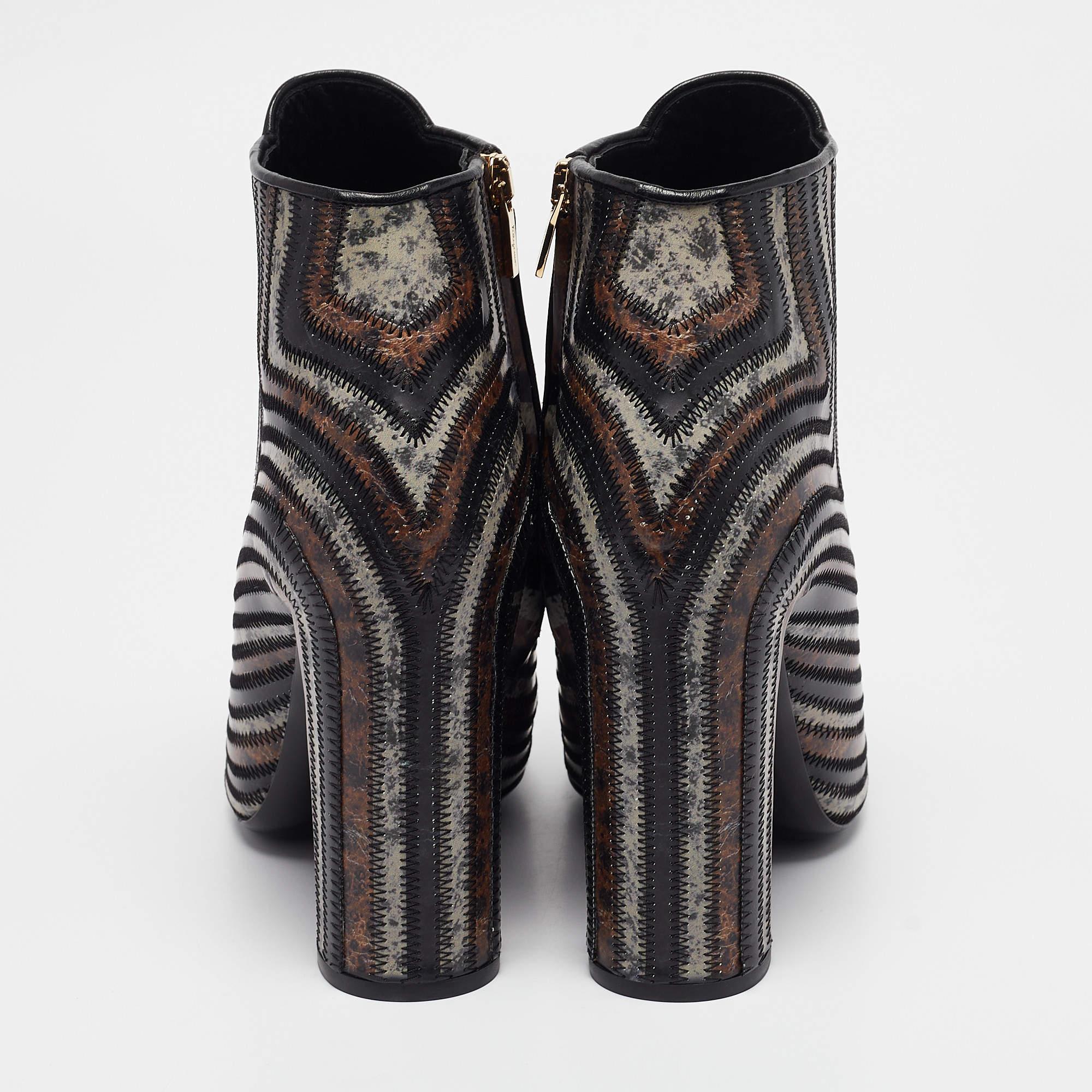 Salvatore Ferragamo - Bottes en cuir Brown - Taille 39.5 Pour femmes 
