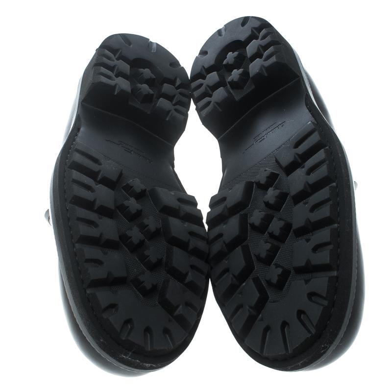 Salvatore Ferragamo Brown Leather Gatwick Platform Loafers Size 44.5 1