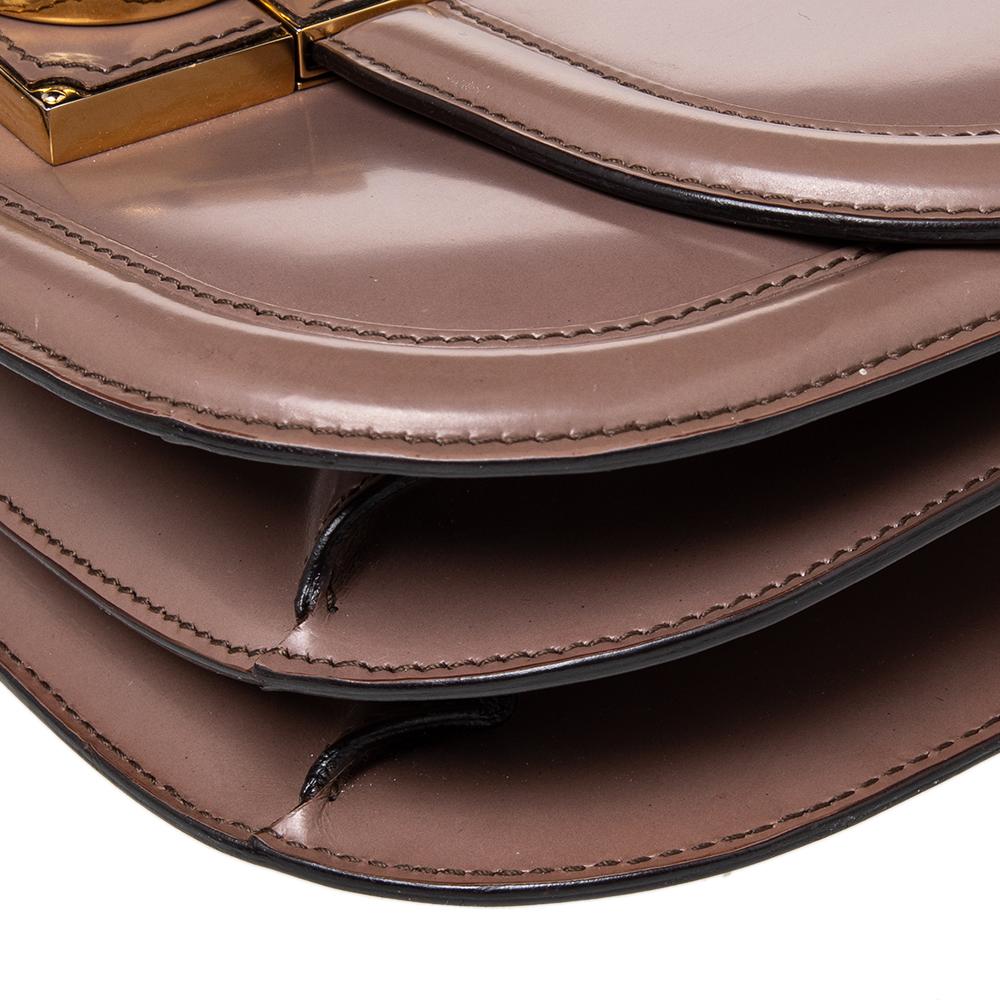 Salvatore Ferragamo Brown Leather Jody Shoulder Bag 3