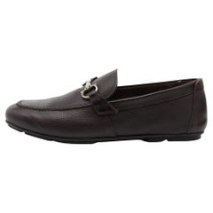 Salvatore Ferragamo Brown Leder Loafers Größe 40.5