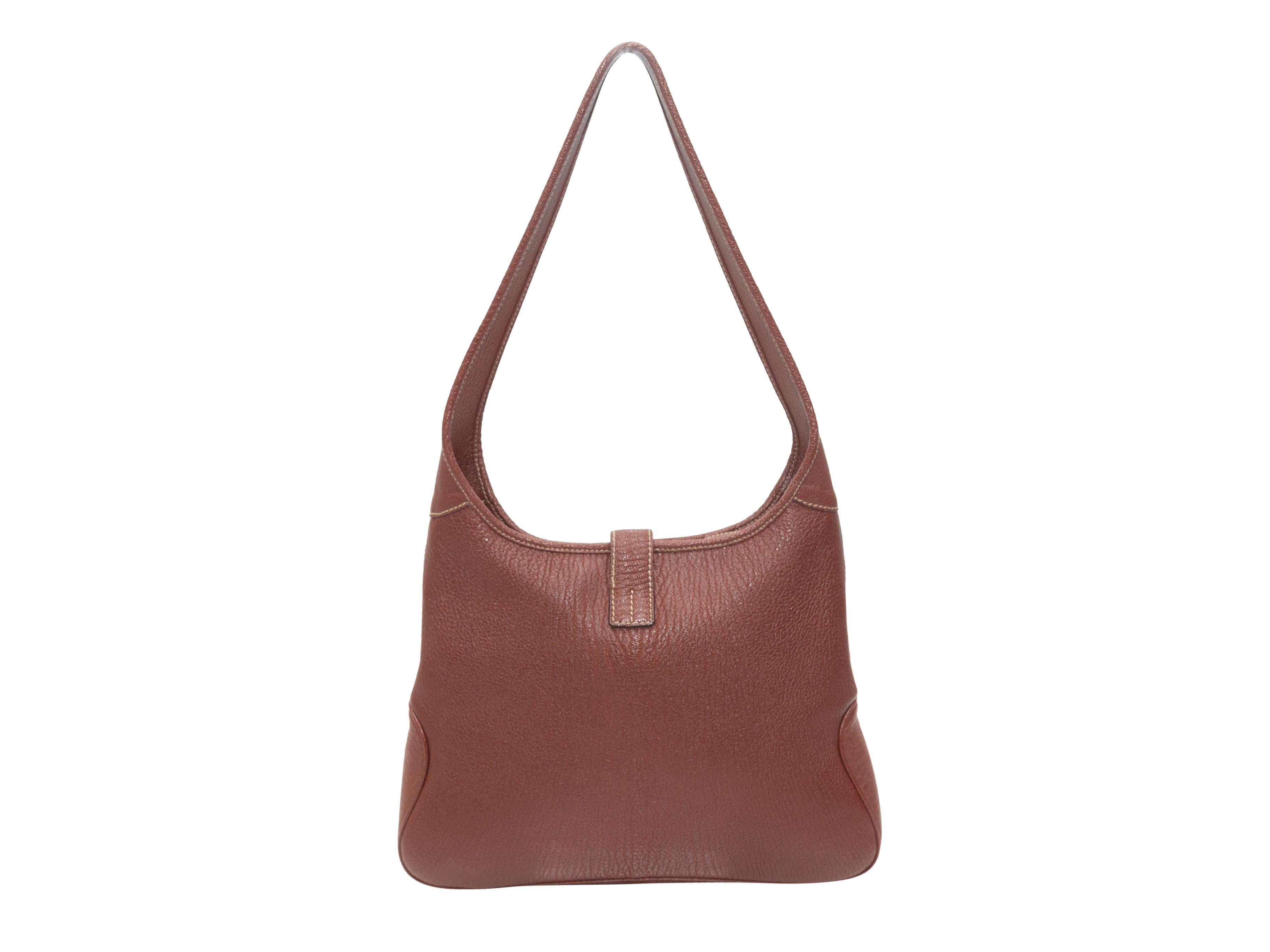 Women's Salvatore Ferragamo Brown Leather Shoulder Bag