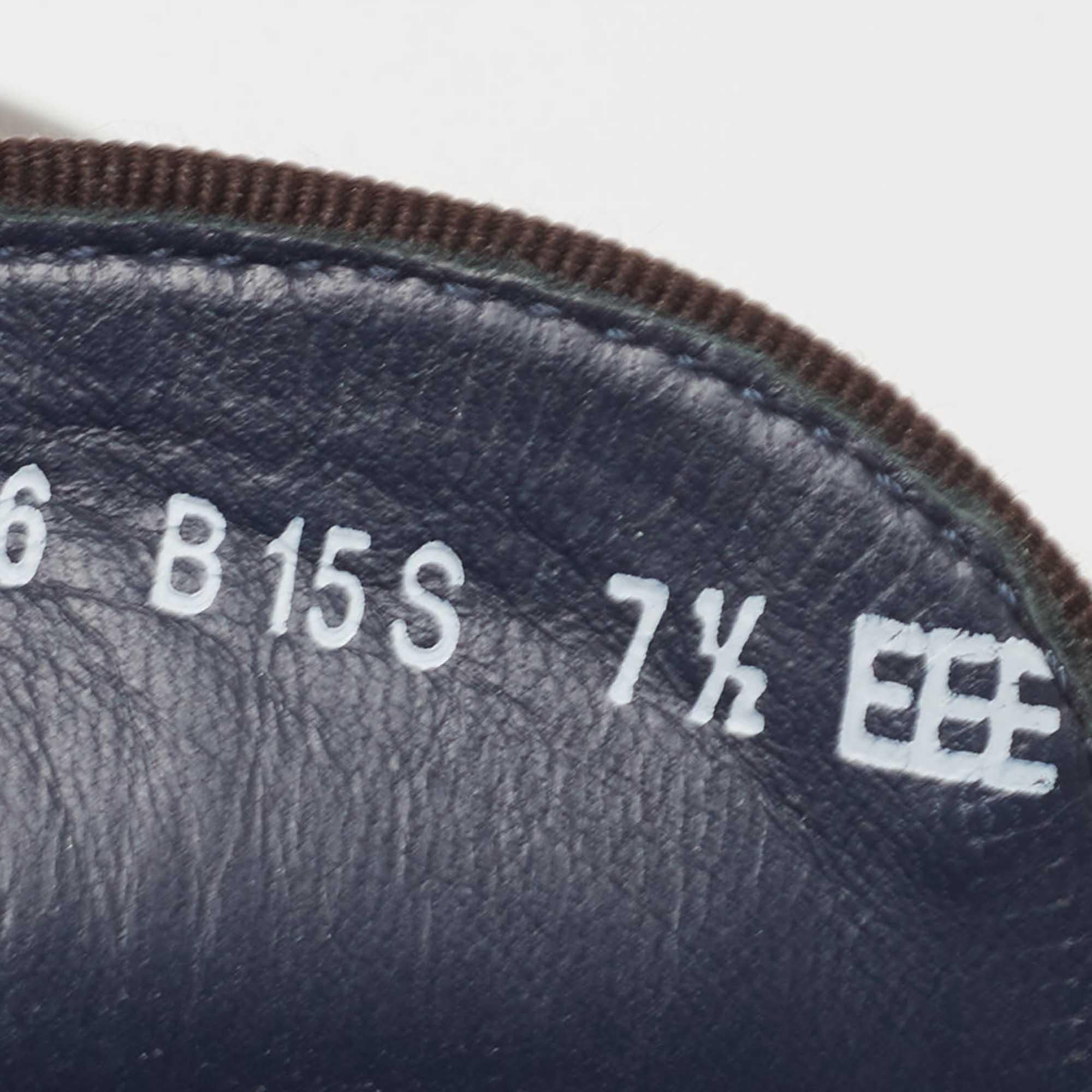 Salvatore Ferragamo - Scarpe da ginnastica in pelle marrone taglia 41,5 in vendita 3